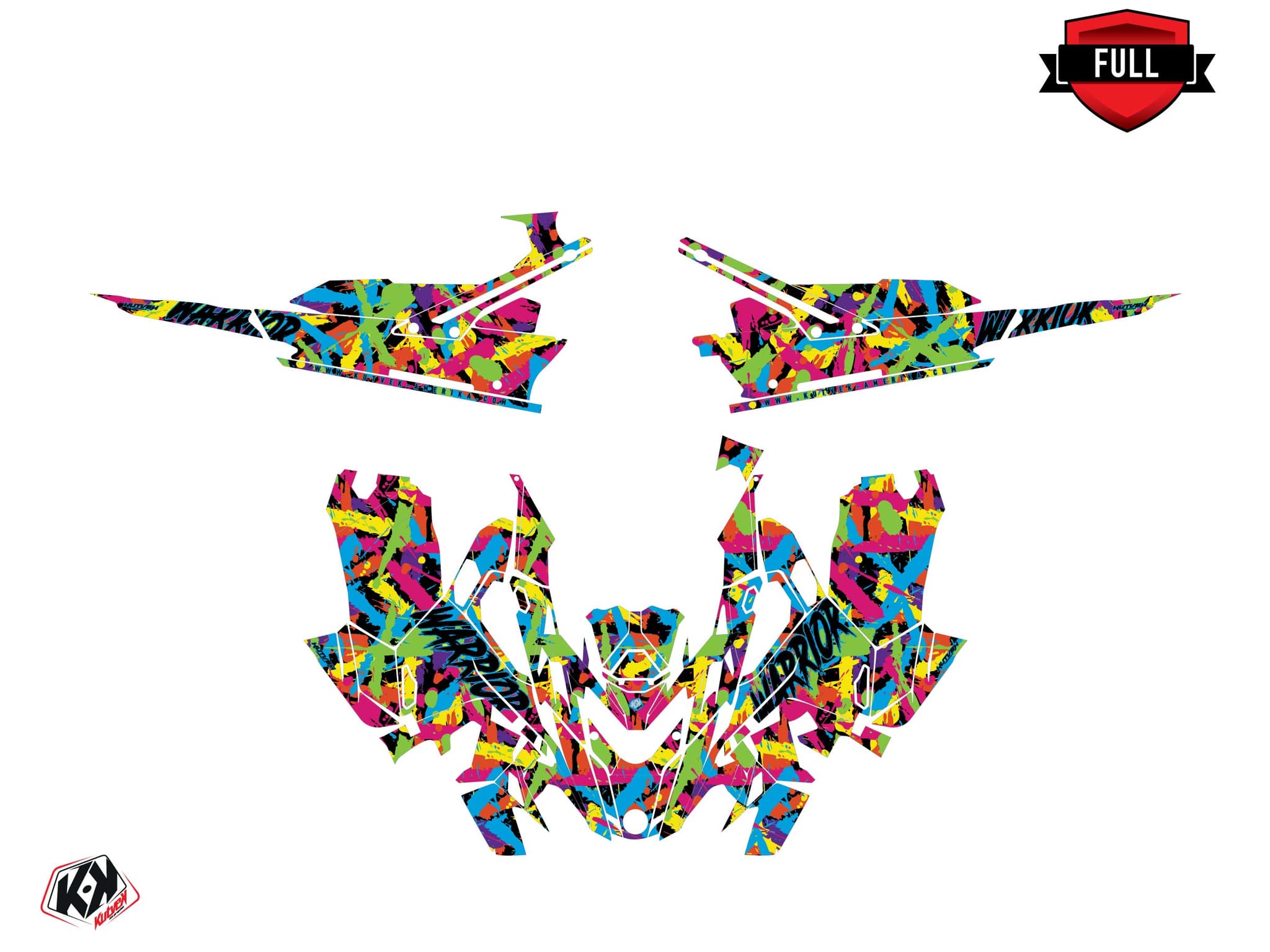 snowmobile lynx boondocker ds warrior colors  graphic kit | Lynx | Kutvek - View 3