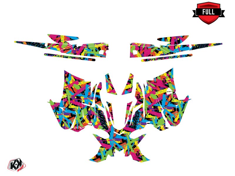 Snowmobile YAMAHA SIDEWINDER SRX WARRIOR Colors graphic kit | Yamaha | Kutvek - View 3
