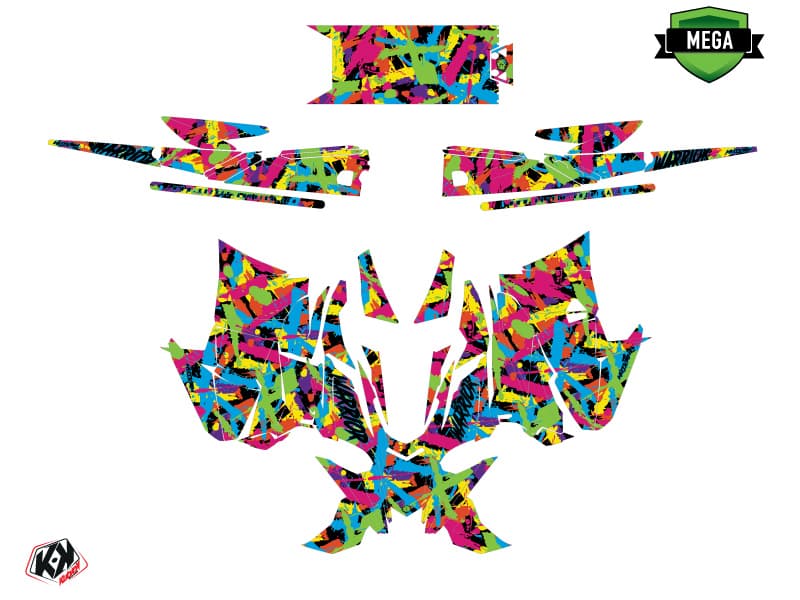 Snowmobile YAMAHA SIDEWINDER SRX WARRIOR Colors graphic kit | Yamaha | Kutvek - View 4