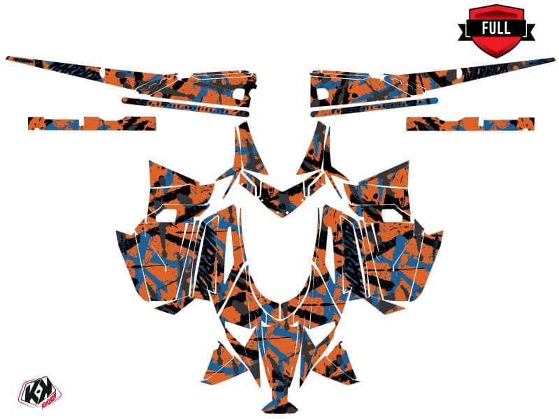 kit de decoración motoneige arctic cat m alpha one warrior naranja | Arctic Cat | Kutvek - View 3