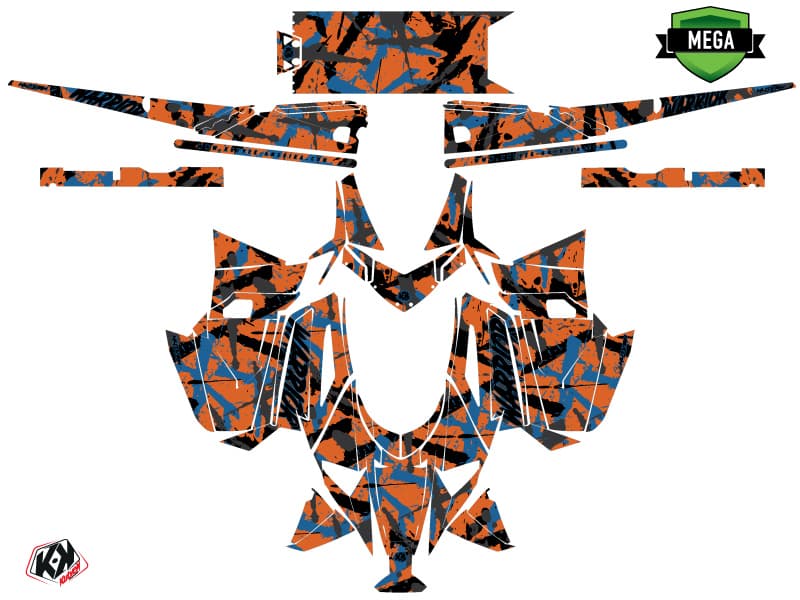 kit de decoración motoneige arctic cat m alpha one warrior naranja | Arctic Cat | Kutvek - View 4