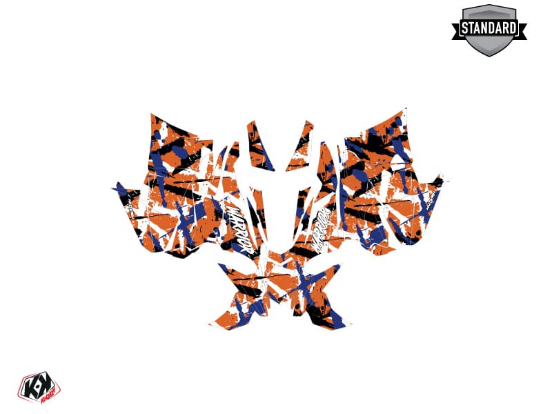 Kit graphique Motoneige YAMAHA APEX WARRIOR Orange | Yamaha | Kutvek - View 2