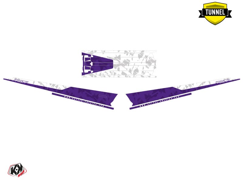 Snowmobile POLARIS RMK PRO AXYS WILDERNESS Mauve graphic kit | Polaris | Kutvek - View 5