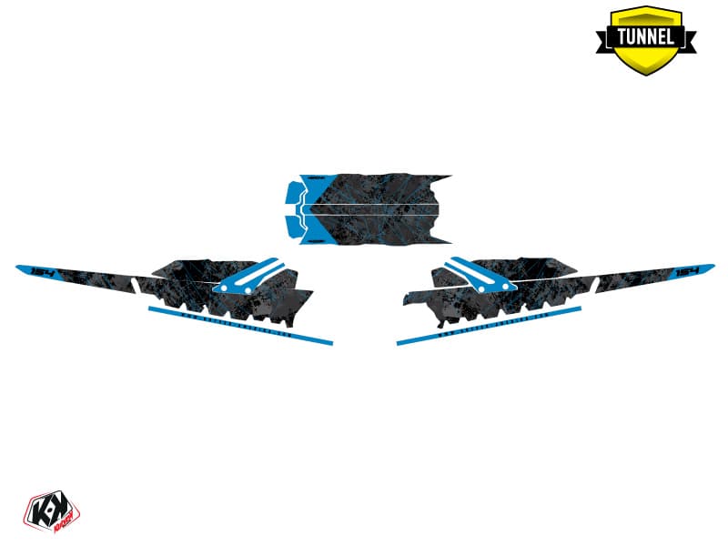 snowmobile skidoo backcountry sport destiny black-blue serie graphic kit | Skidoo | Kutvek - View 5