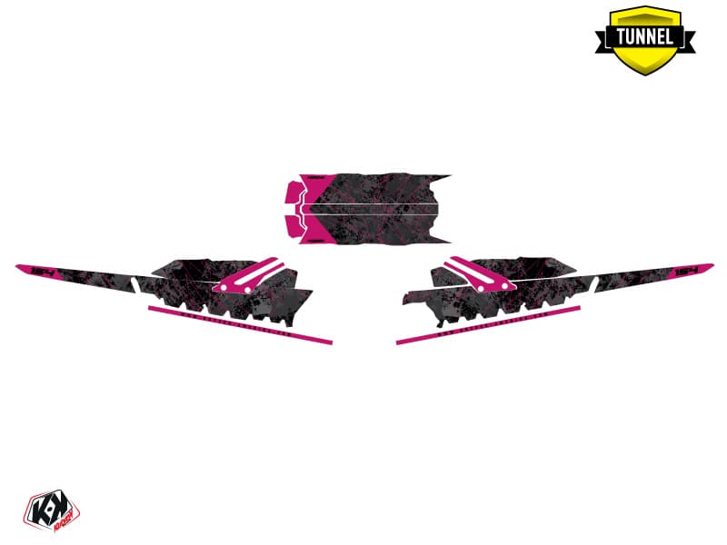 snowmobile skidoo backcountry sport destiny black-pink  graphic kit | Skidoo | Kutvek - View 5