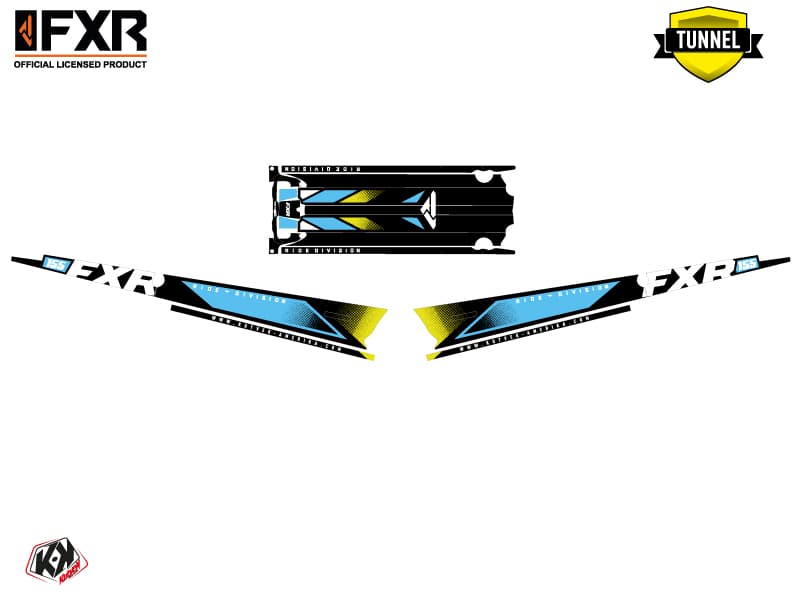 Snowmobile POLARIS RMK PRO AXYS FXR Blue graphic kit | Polaris | Kutvek - View 5