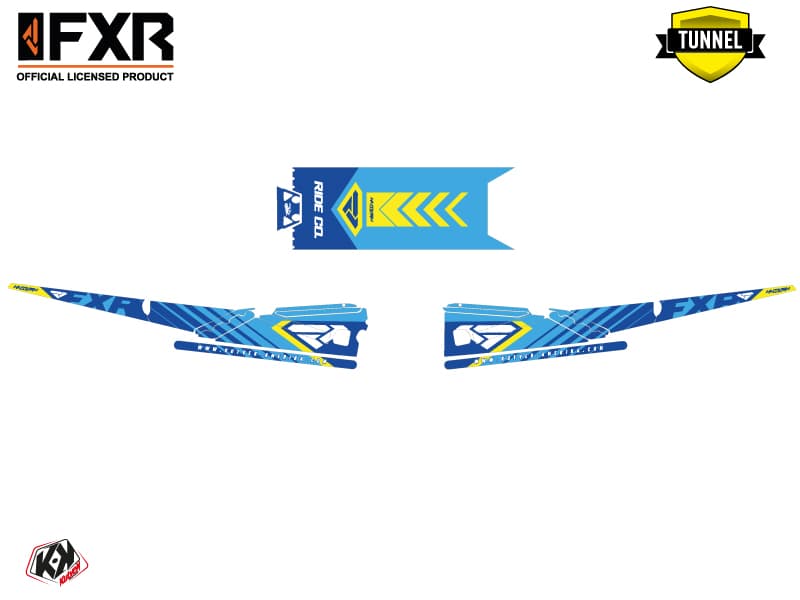 Snowmobile YAMAHA SIDEWINDER SRX FXR Blue graphic kit | Yamaha | Kutvek - View 5