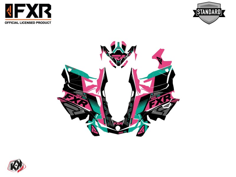 Kit graphique Motoneige SKIDOO GRAND TOURING LIMITED 600R E-TEC FXR Rose | Skidoo | Kutvek - View 2