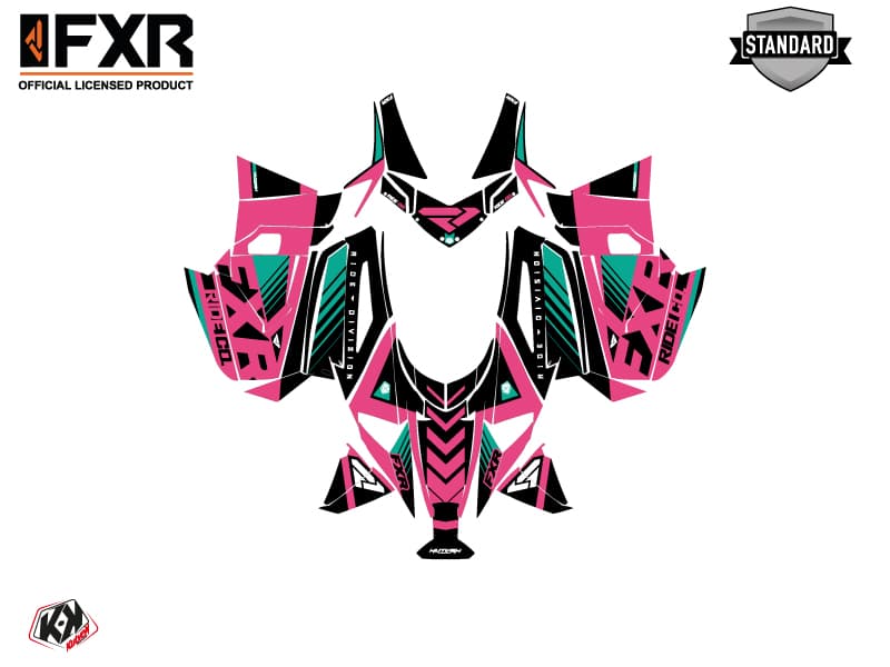 Kit graphique Motoneige ARCTIC CAT NORSEMAN X 8000 FXR Rose | Arctic Cat | Kutvek - View 2