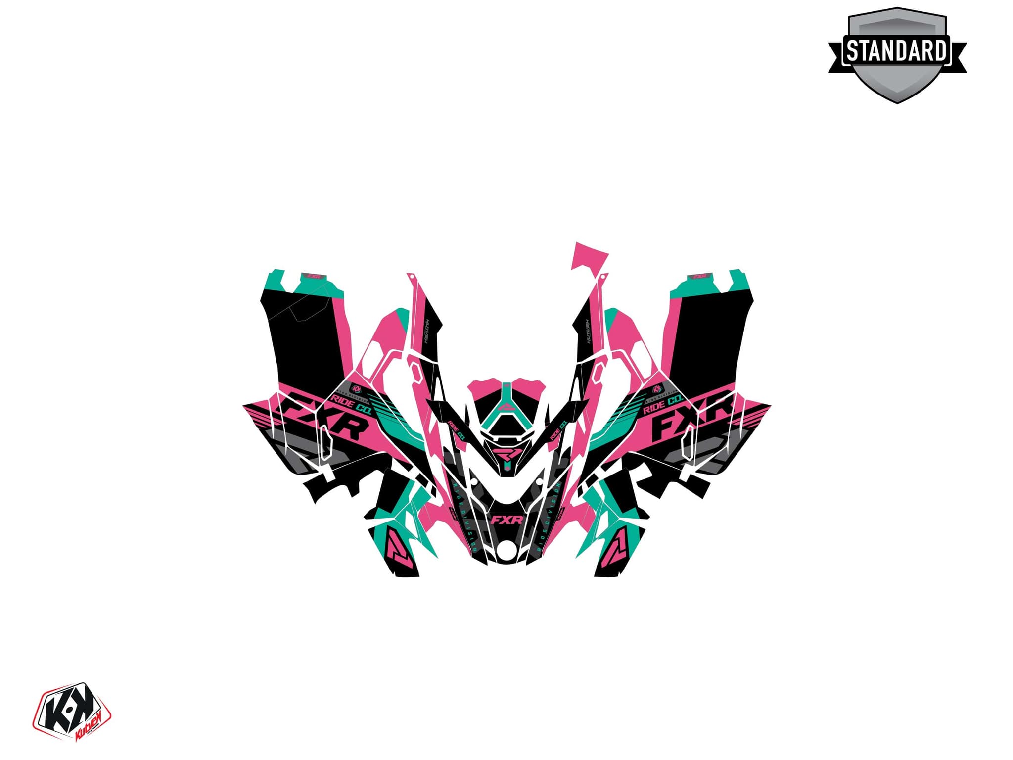 Kit graphique Motoneige LYNX RAVE RE FXR Rose | Lynx | Kutvek - View 2