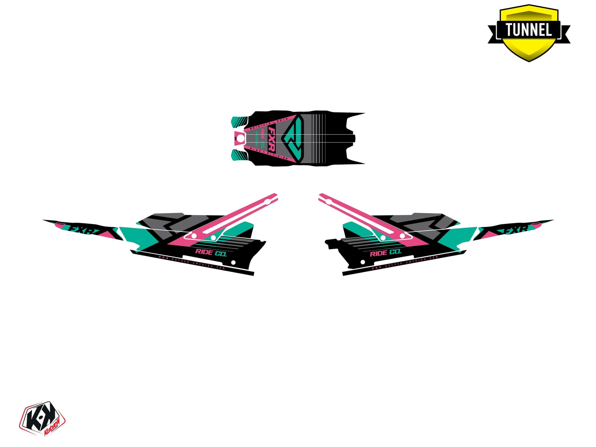 kit graphique motoneige lynx boondocker ds fxr k21 rose | Lynx | Kutvek - View 5