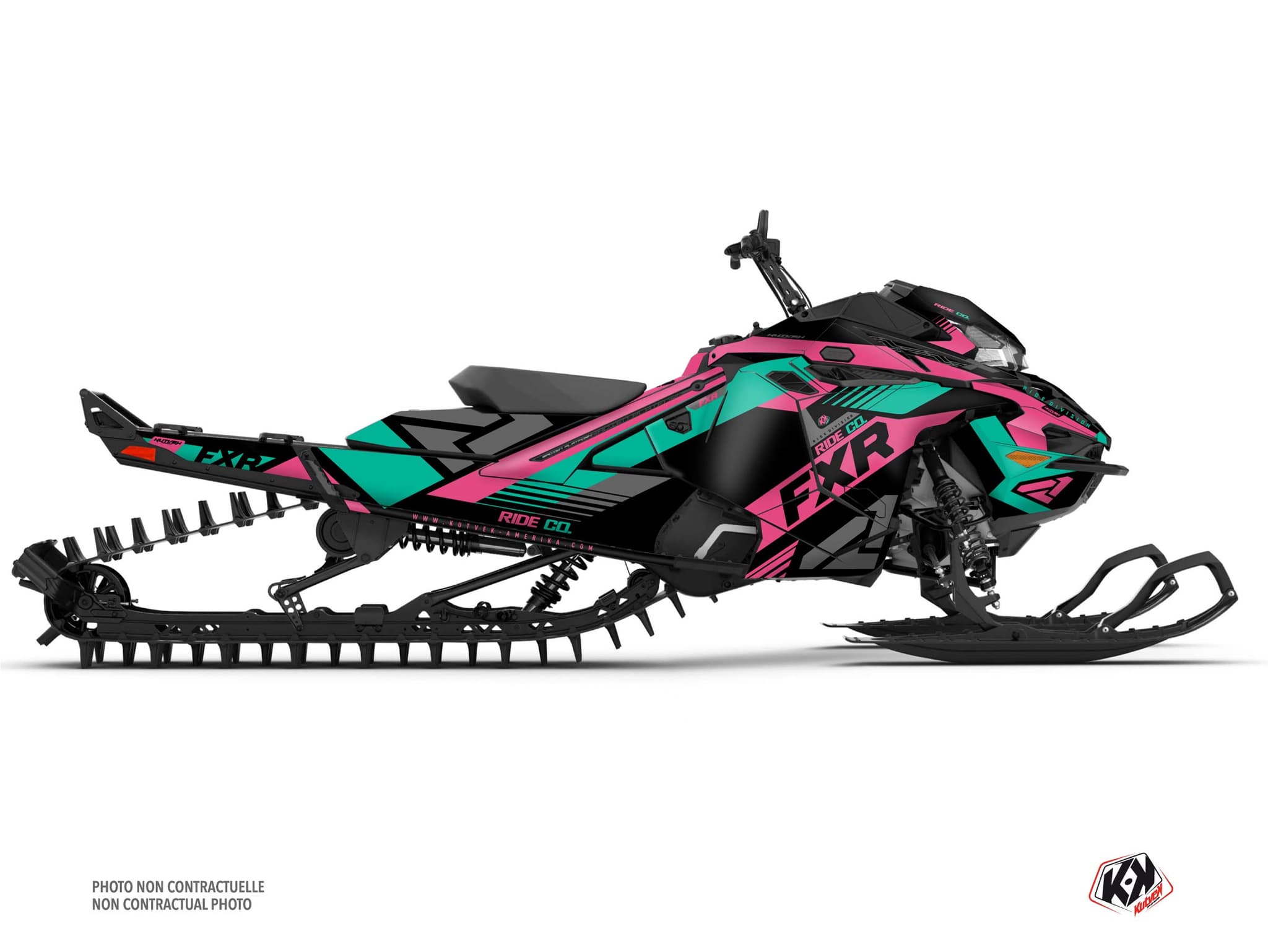 Kit decorativo Mota de neve LYNX SHREDDER DS FXR Rosa