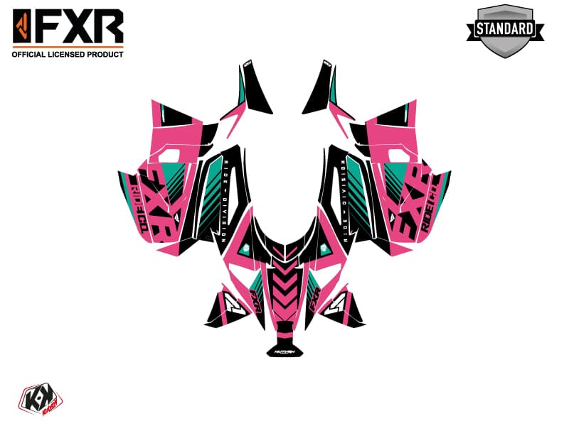 Snowmobile YAMAHA SIDEWINDER SRX FXR Pink graphic kit | Yamaha | Kutvek - View 2