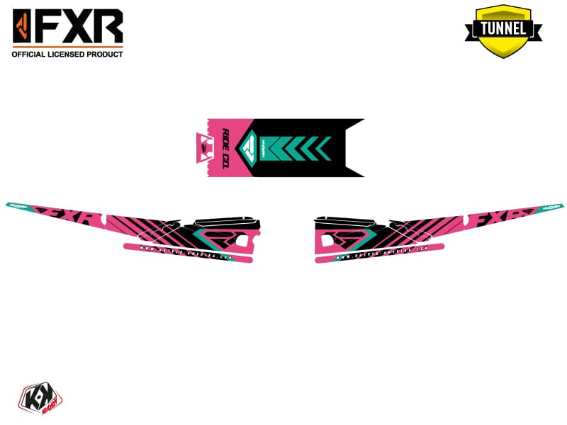 Snowmobile YAMAHA SIDEWINDER SRX FXR Pink graphic kit | Yamaha | Kutvek - View 5