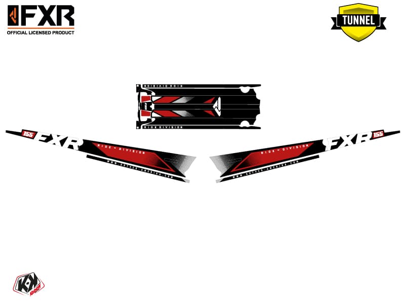 Snowmobile POLARIS RMK PRO AXYS FXR Red graphic kit | Polaris | Kutvek - View 5