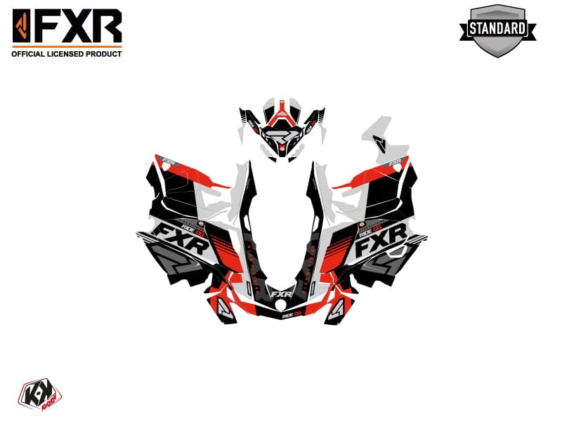 Kit graphique Motoneige SKIDOO GRAND TOURING LIMITED 600R E-TEC FXR Rouge | Skidoo | Kutvek - View 2