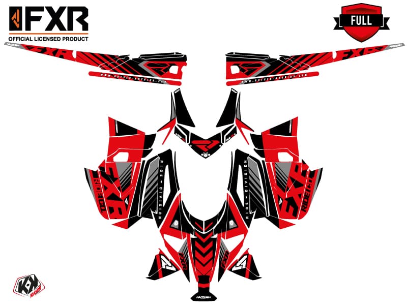 kit de decoración motoneige arctic cat m alpha one fxr k21 rojo | Arctic Cat | Kutvek - View 3