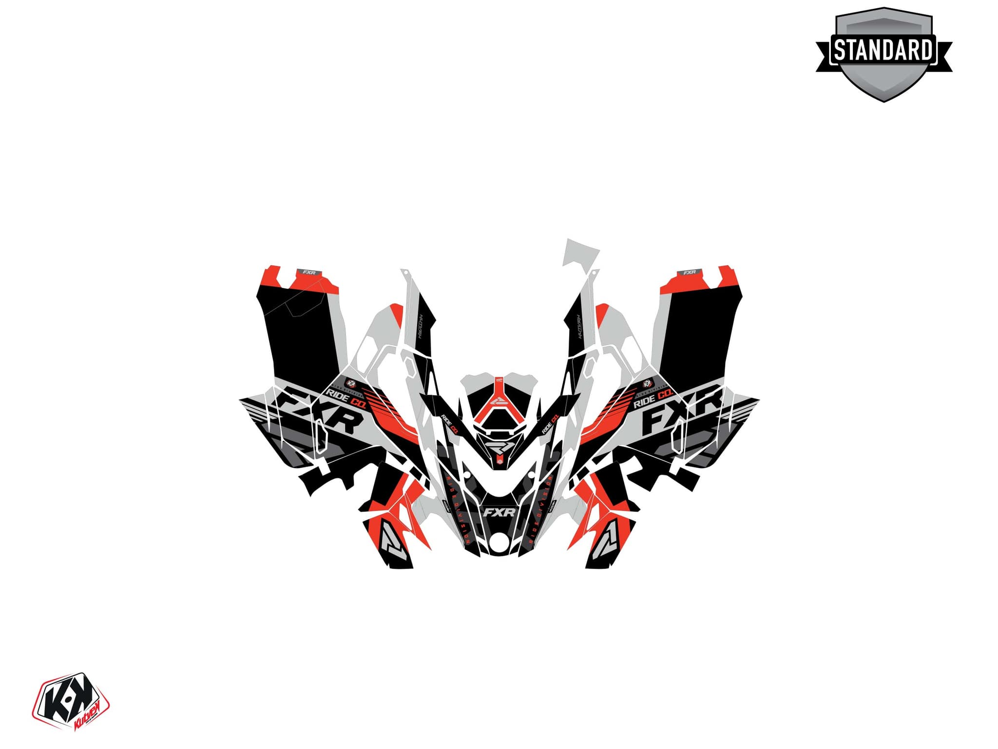 Kit graphique Motoneige LYNX RAVE RE FXR Rouge | Lynx | Kutvek - View 2
