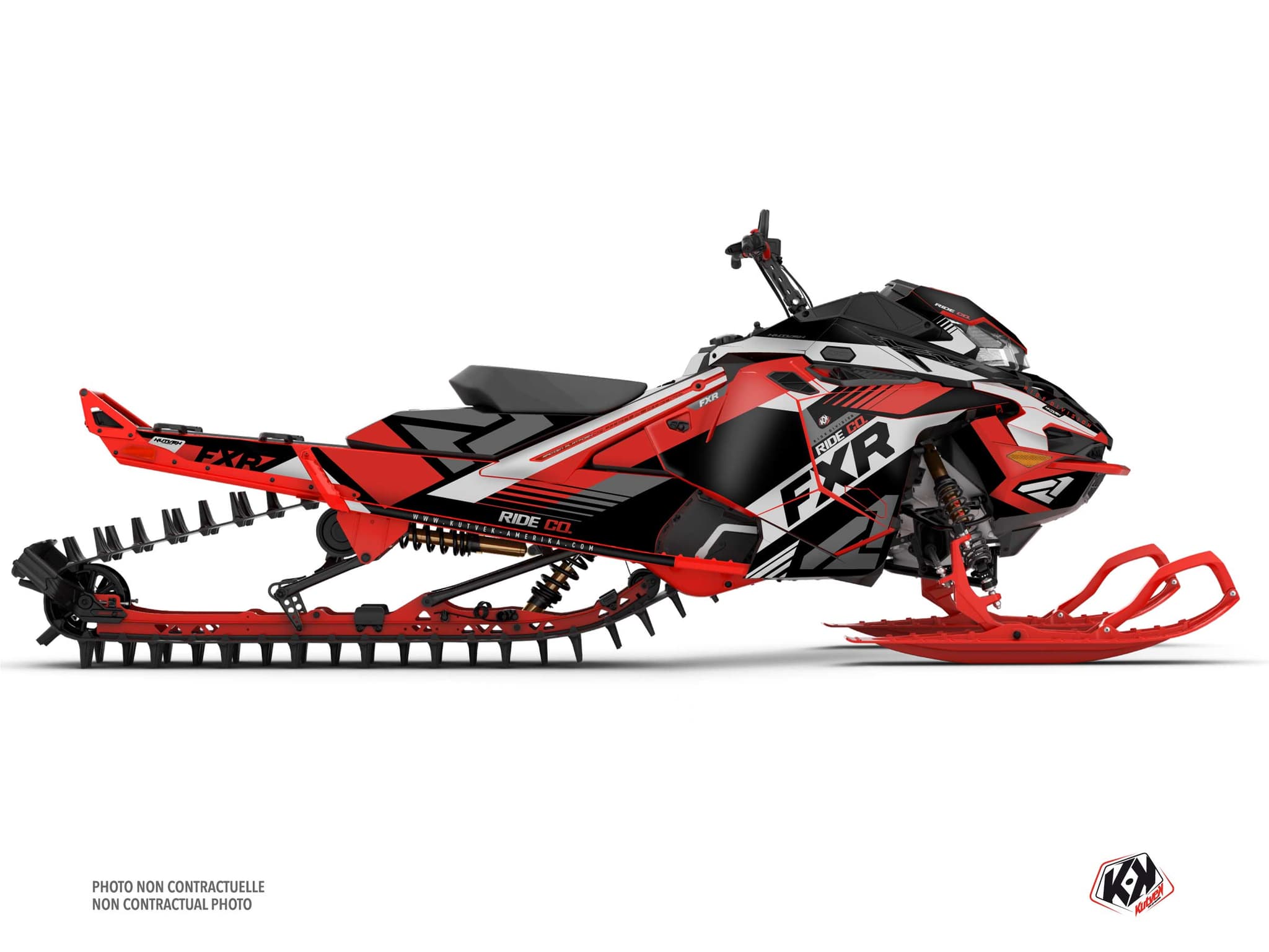 Kit decorativo Mota de neve LYNX SHREDDER DS FXR Vermelho
