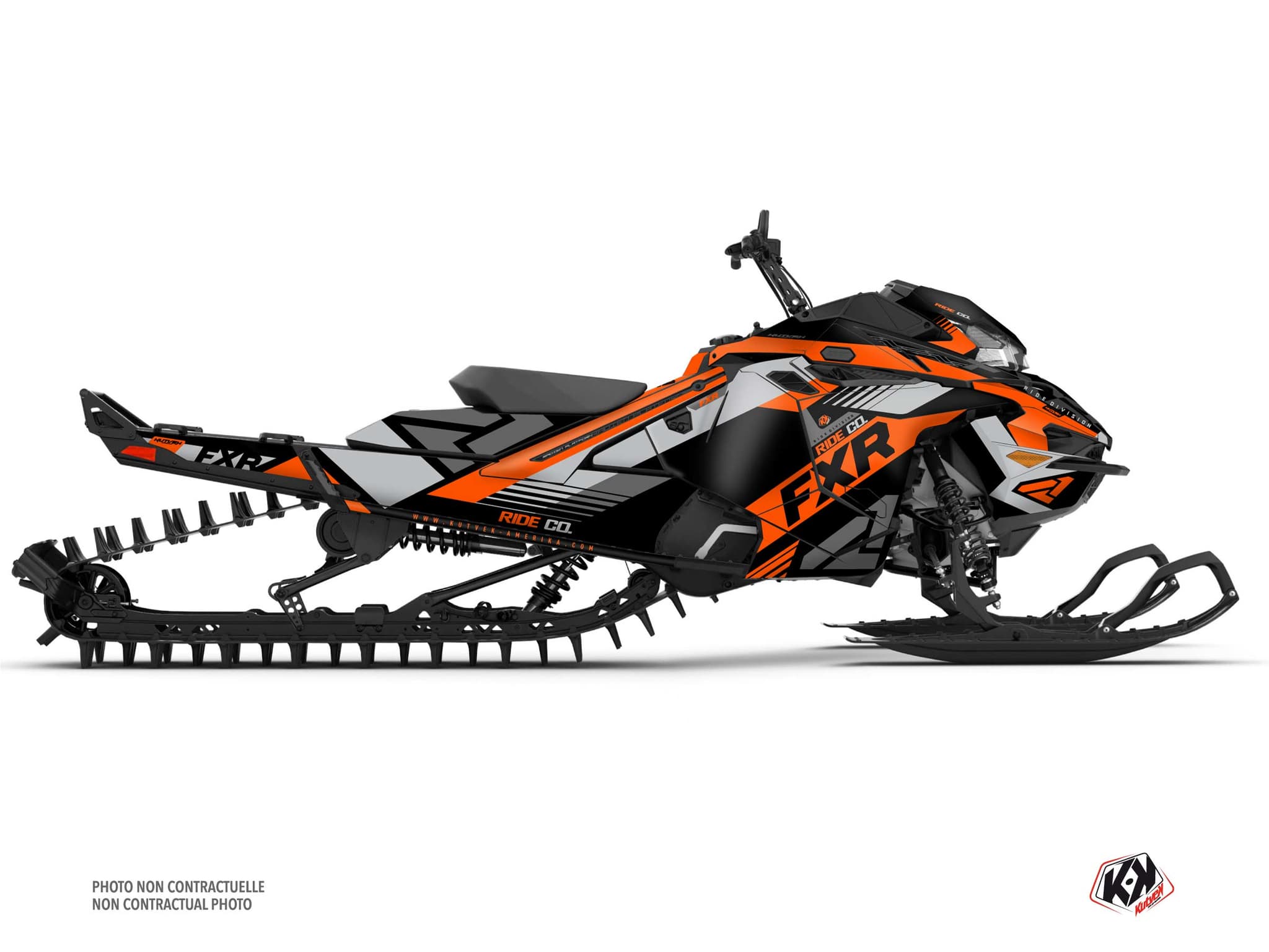 Kit decorativo Mota de neve LYNX SHREDDER DS FXR Laranja