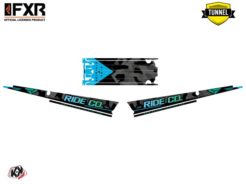 Snowmobile POLARIS RMK PRO AXYS FXR Blue graphic kit | Polaris | Kutvek - View 5