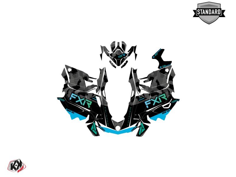 Kit graphique Motoneige SKIDOO GRAND TOURING LIMITED 600R E-TEC FXR Bleu | Skidoo | Kutvek - View 2