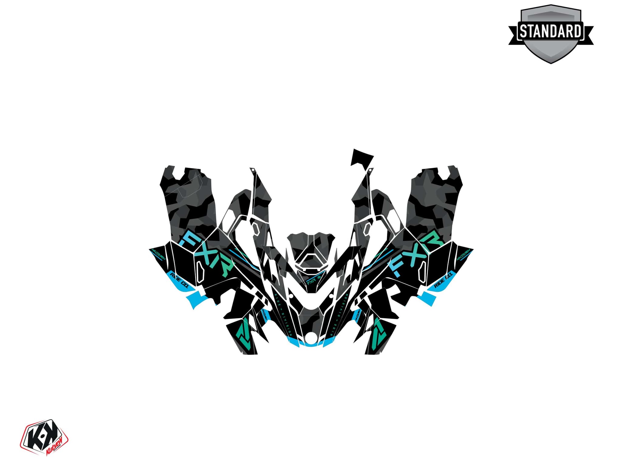Kit graphique Motoneige LYNX RAVE RE FXR Bleu | Lynx | Kutvek - View 2