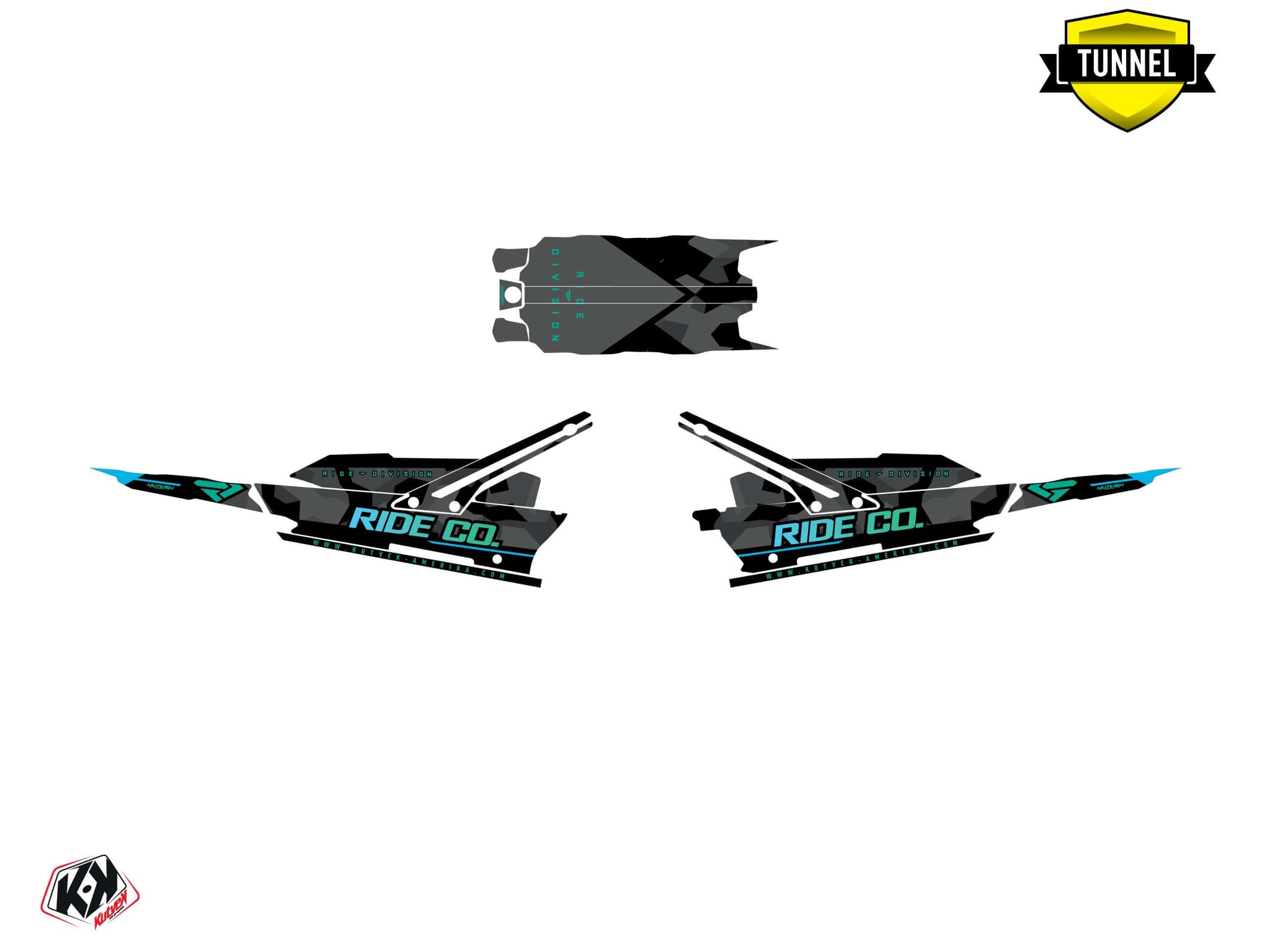 deko-set schneemobil lynx boondocker ds fxr k21.2 blau | Lynx | Kutvek - View 5