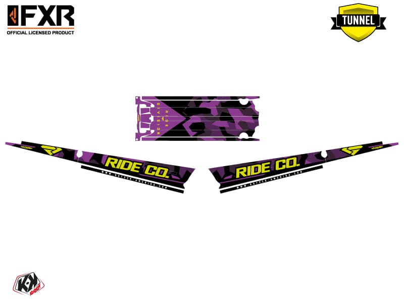 Snowmobile POLARIS RMK PRO AXYS FXR Mauve graphic kit | Polaris | Kutvek - View 5