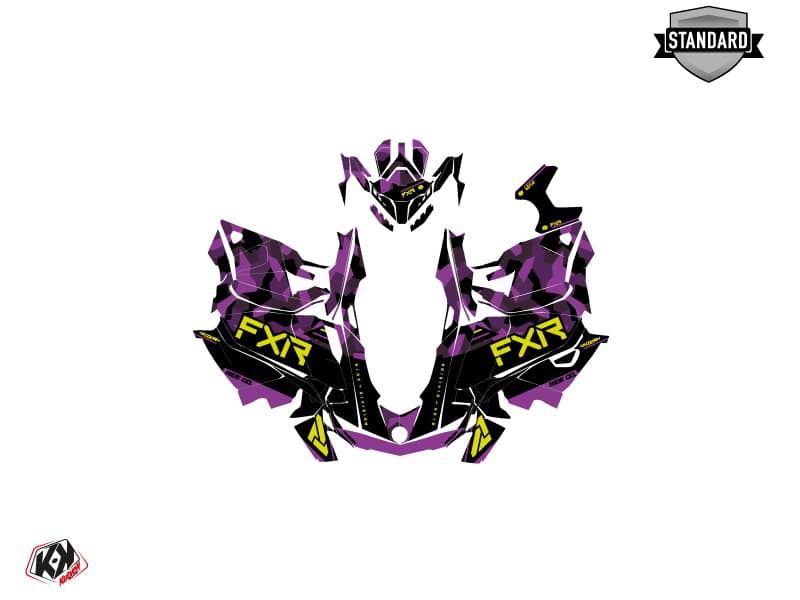 Kit graphique Motoneige SKIDOO SUMMIT X T3 800R E-TEC FXR Mauve | Skidoo | Kutvek - View 2