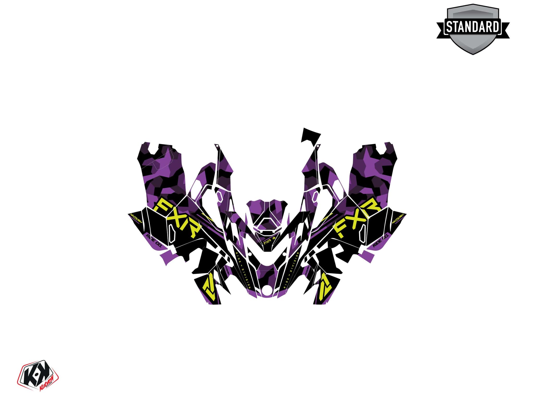 Kit graphique Motoneige LYNX RAVE RE FXR Mauve | Lynx | Kutvek - View 2