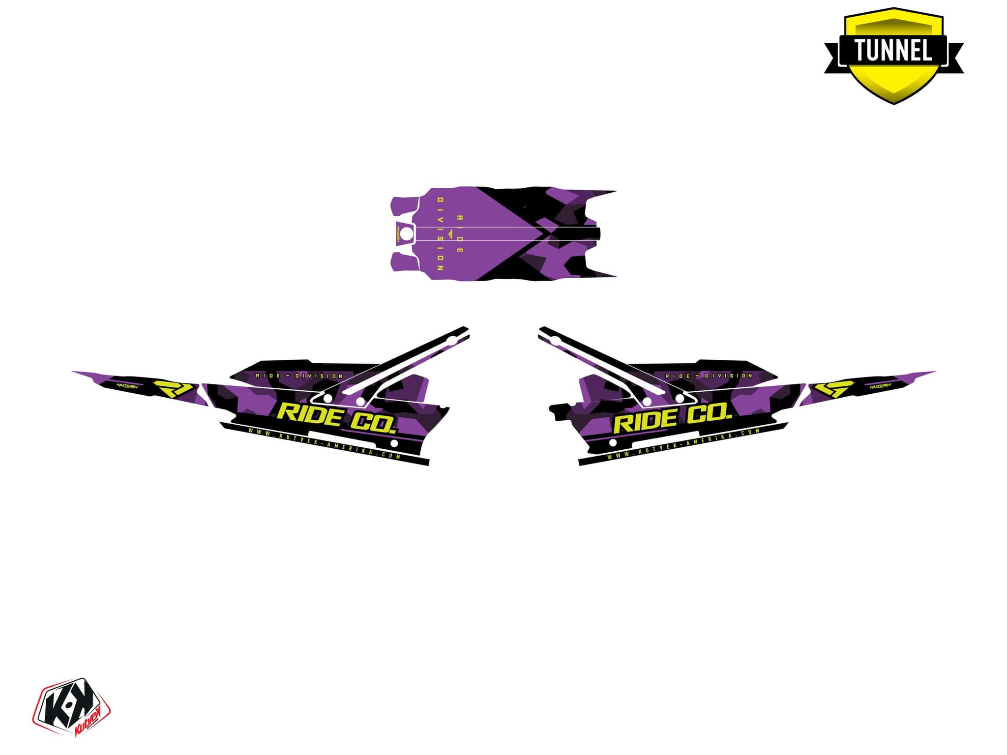 kit de decoração motoneige lynx boondocker ds fxr k21.2 roxo | Lynx | Kutvek - View 5