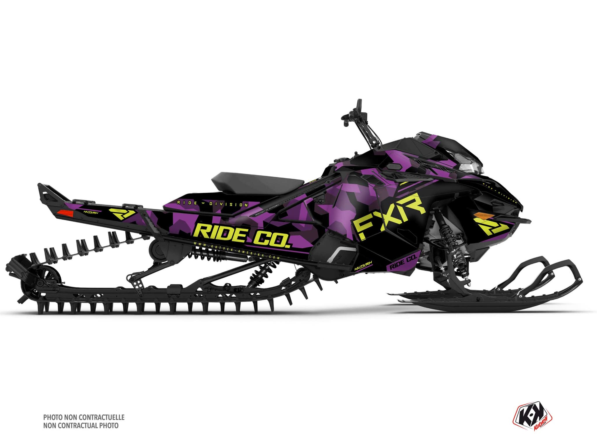 Kit decorativo Mota de neve LYNX SHREDDER DS FXR Malva