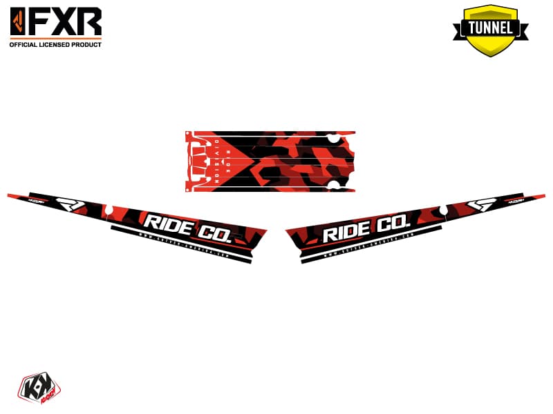 Snowmobile POLARIS RMK PRO AXYS FXR Red graphic kit | Polaris | Kutvek - View 5