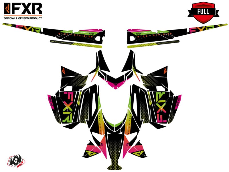 Arctic Cat M Alpha One Snowmobile FXR K21.3 Colors Graphic Kit | Arctic Cat | Kutvek - View 3