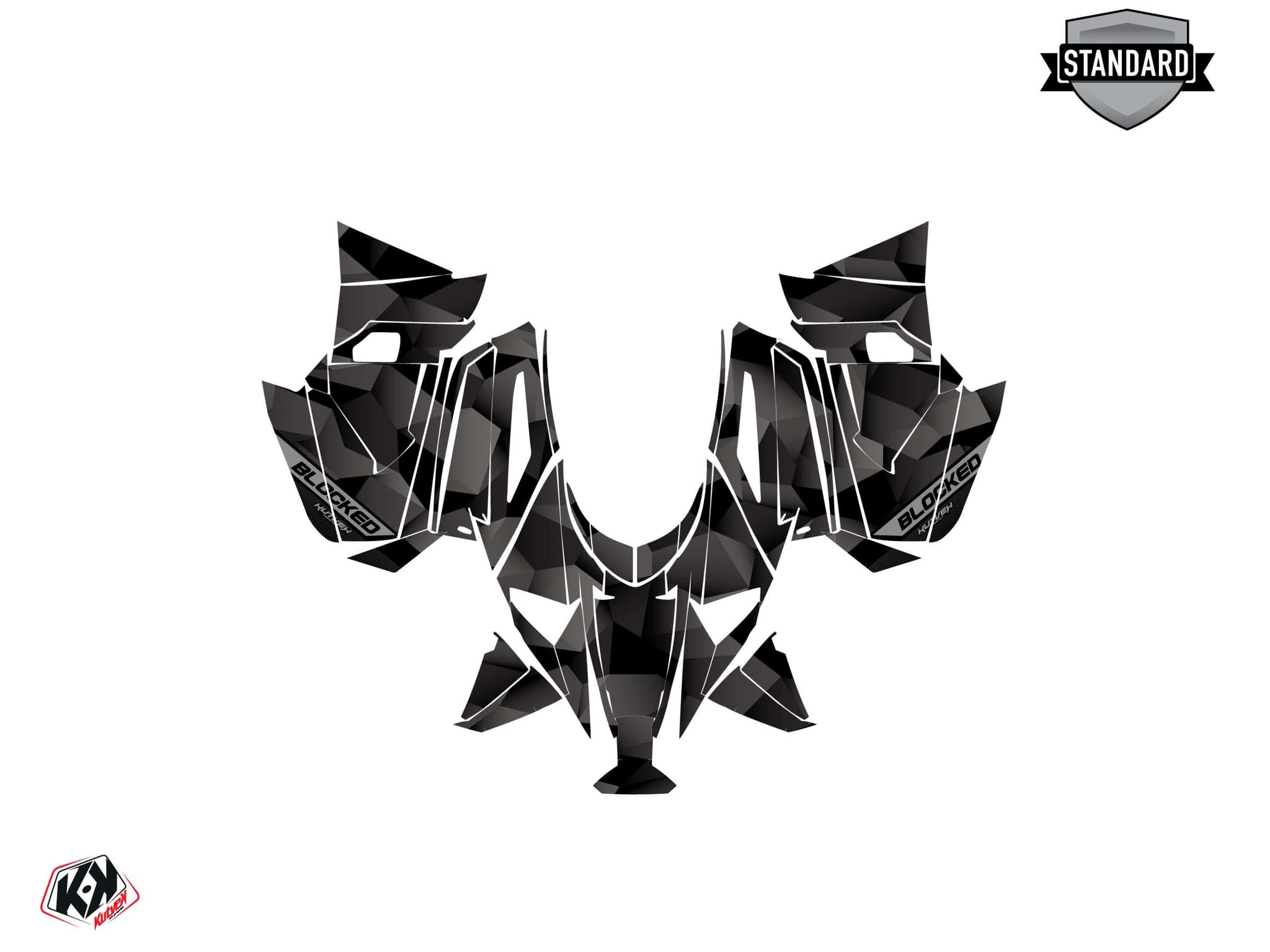 Kit graphique Motoneige ARCTIC CAT NORSEMAN X 8000 blocked Noir | Arctic Cat | Kutvek - View 2