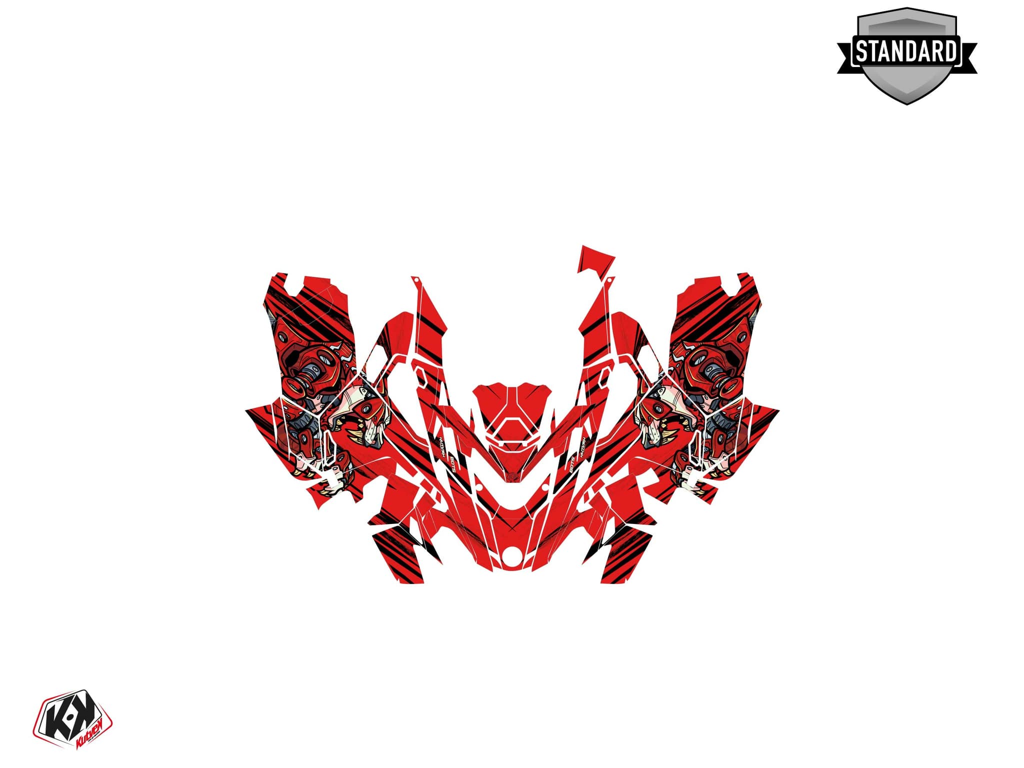 kit graphique motoneige lynx boondocker ds bots rouge | Lynx | Kutvek - View 2