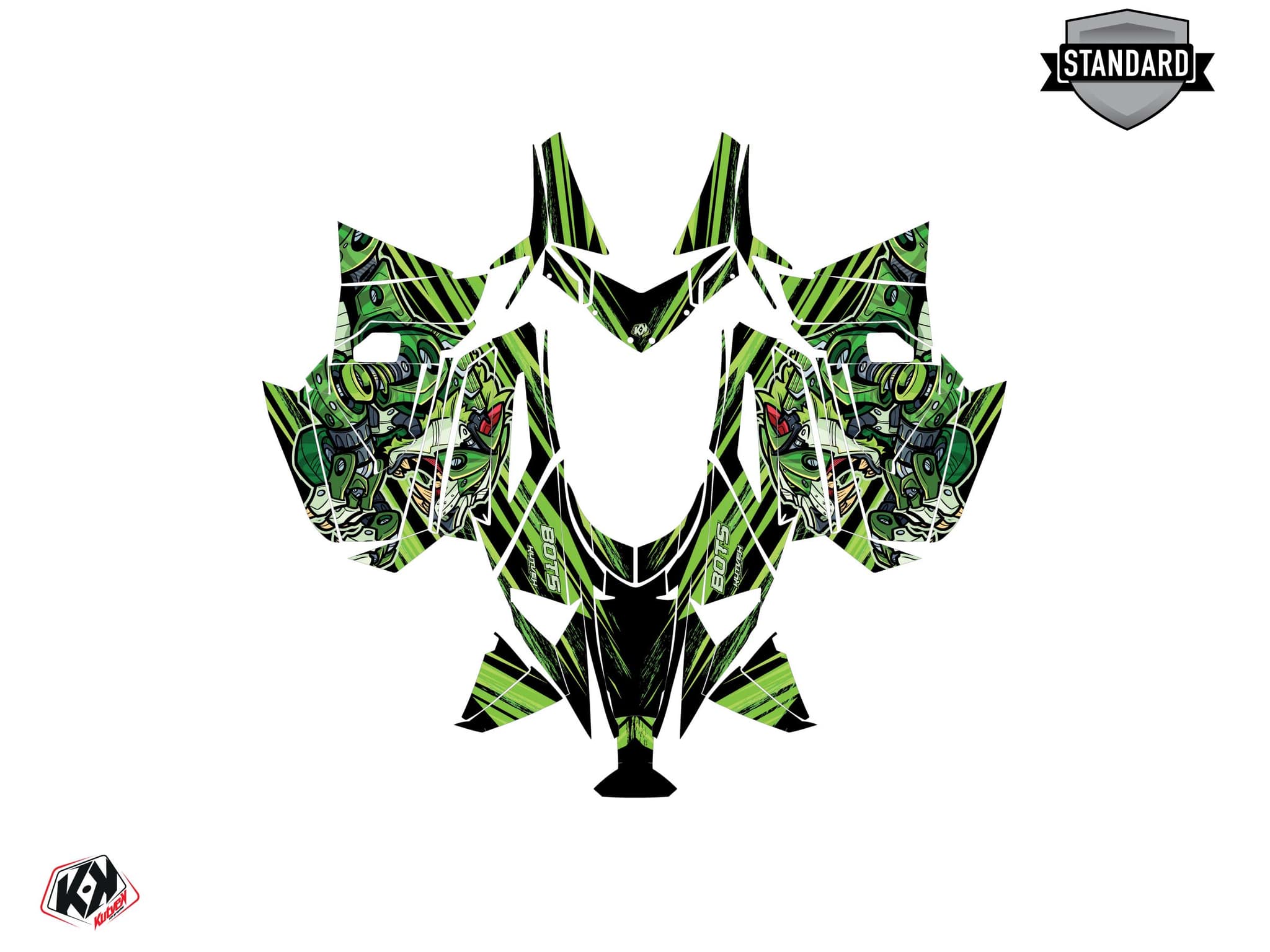 Kit de decoración Motonieve ARCTIC CAT ZR 6000 Limited bots Verde | Arctic Cat | Kutvek - View 2