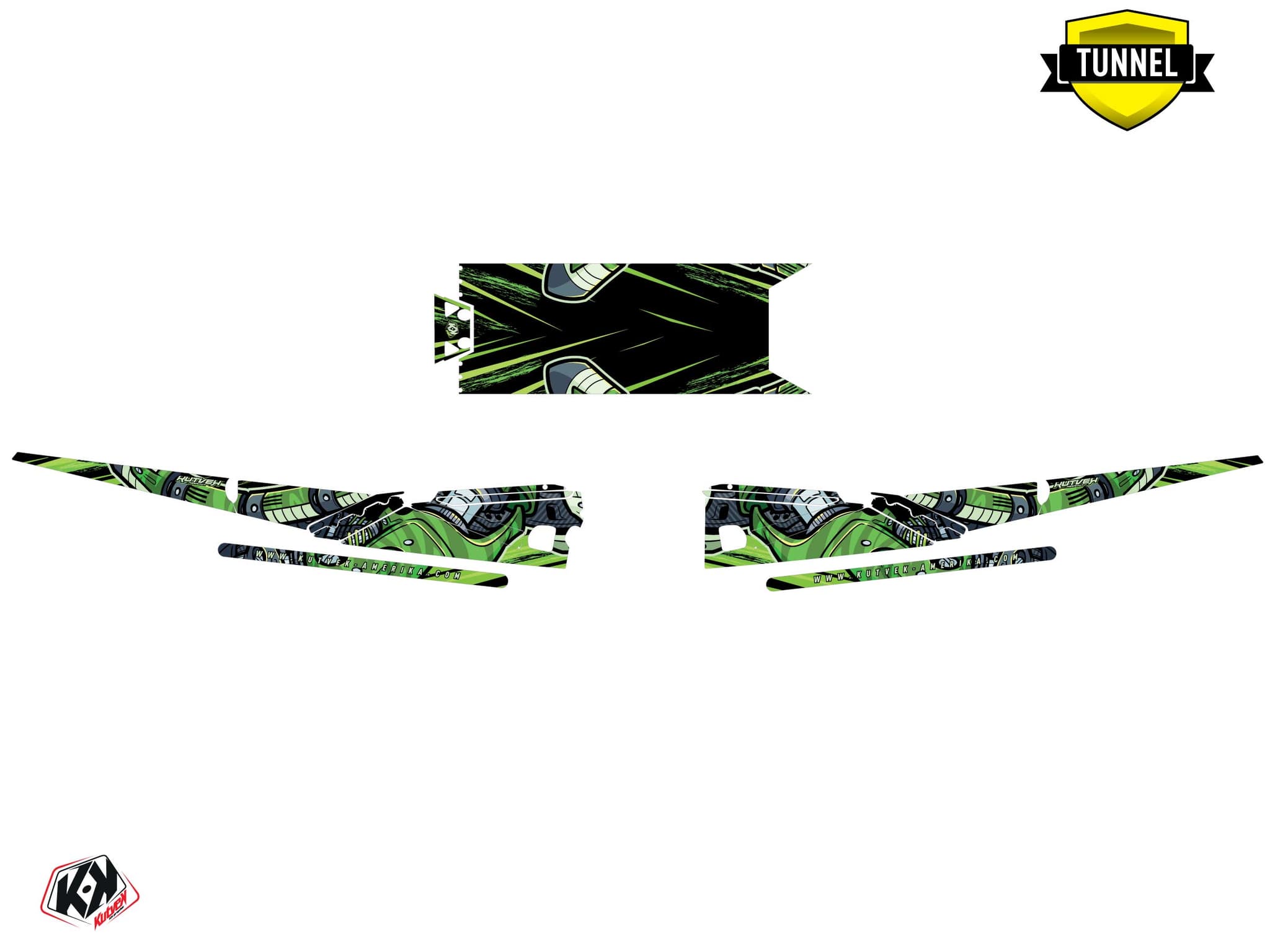 Kit de decoración Motonieve ARCTIC CAT ZR 6000 Limited bots Verde | Arctic Cat | Kutvek - View 5