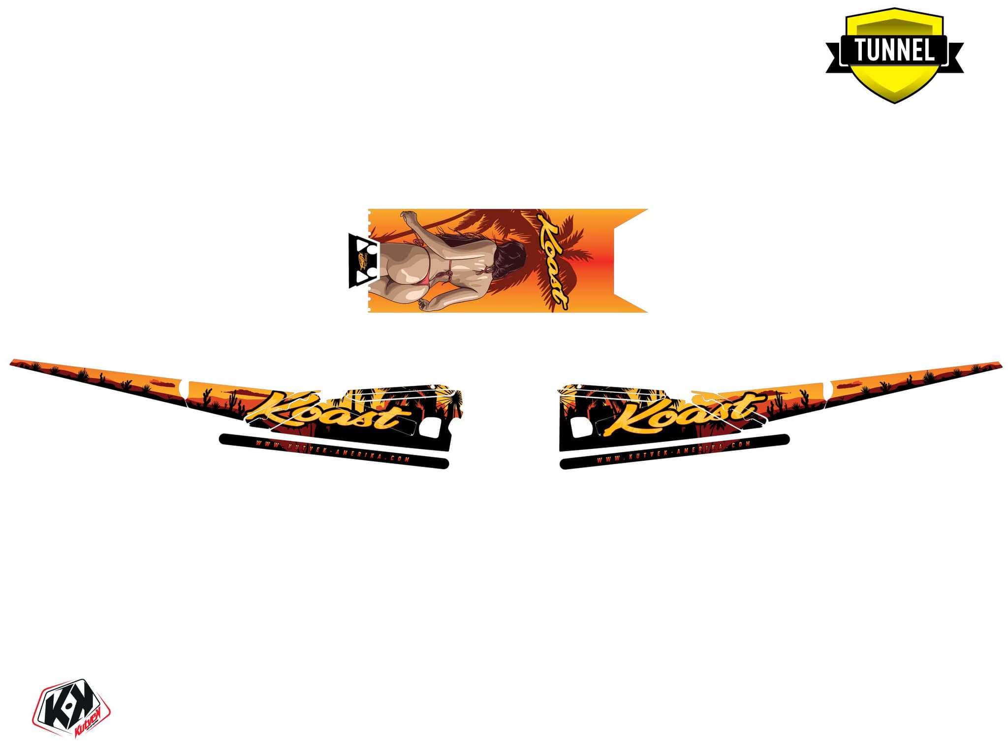 Kit de decoración Motonieve ARCTIC CAT Z1 KOAST AMARILLO | Arctic Cat | Kutvek - View 5