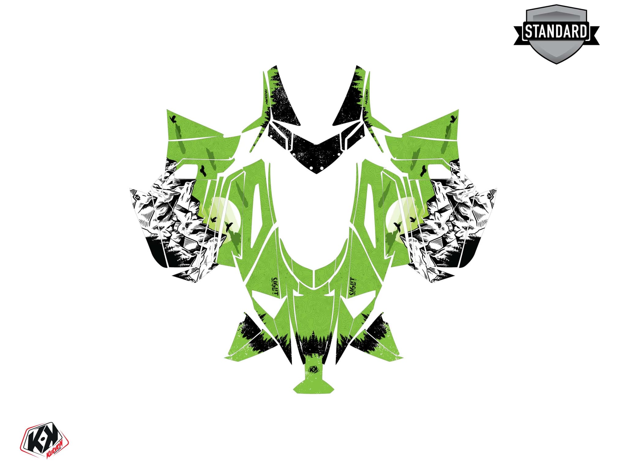 Kit graphique Motoneige ARCTIC CAT NORSEMAN X 8000 sight Vert | Arctic Cat | Kutvek - View 2