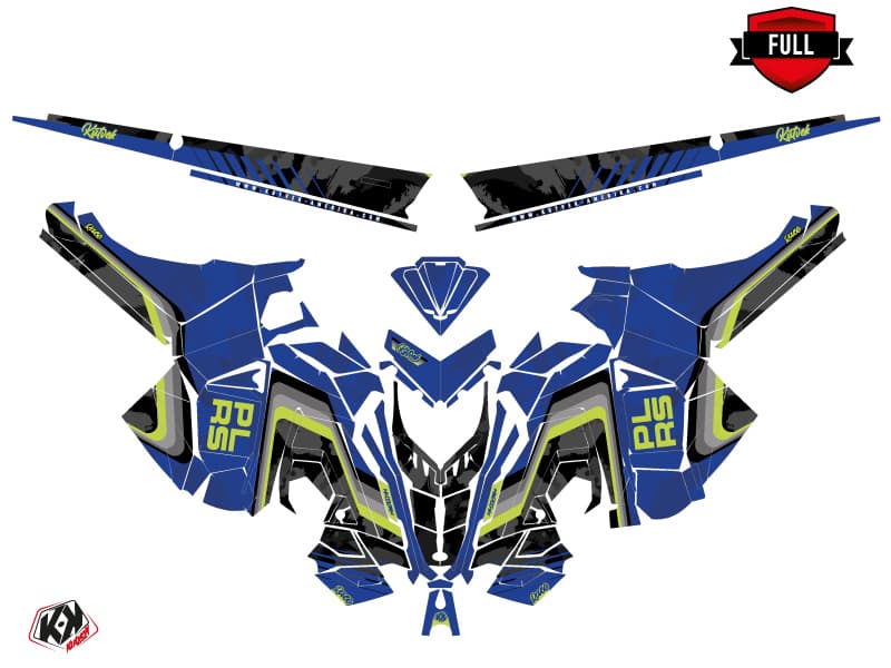Snowmobile POLARIS RMK PRO AXYS RACE Blue graphic kit | Polaris | Kutvek - View 3