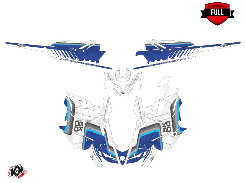 snowmobile skidoo backcountry sport race blue serie graphic kit | Skidoo | Kutvek - View 3