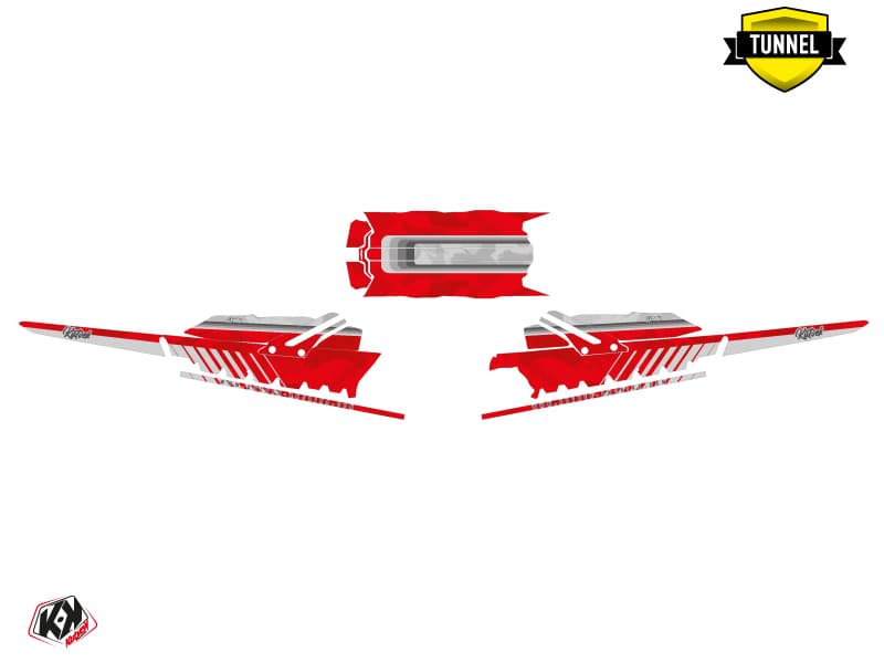 snowmobile skidoo backcountry sport race grey  graphic kit | Skidoo | Kutvek - View 5