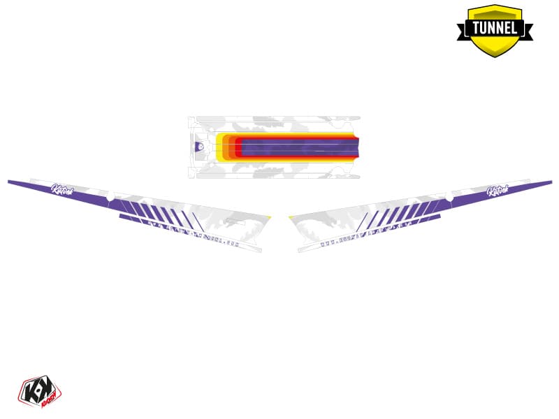 Snowmobile POLARIS RMK PRO AXYS RACE Mauve graphic kit | Polaris | Kutvek - View 5