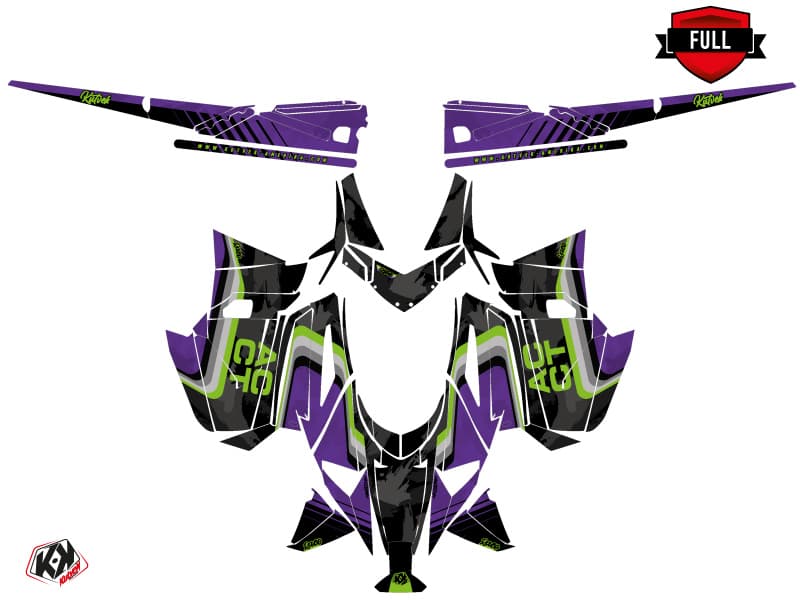 Graphic Kit Snowmobile Arctic Cat M Alpha One Race Purple | Arctic Cat | Kutvek - View 3