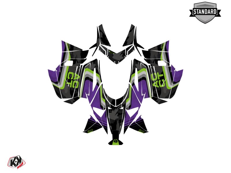 kit de decoración motonieve arctic cat crossfire race malva | Arctic Cat | Kutvek - View 2
