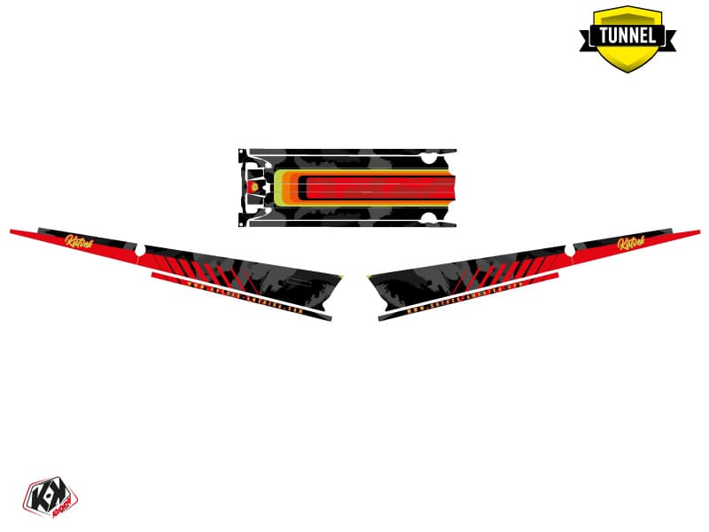 Snowmobile POLARIS RMK PRO AXYS RACE Red-Lime graphic kit | Polaris | Kutvek - View 5