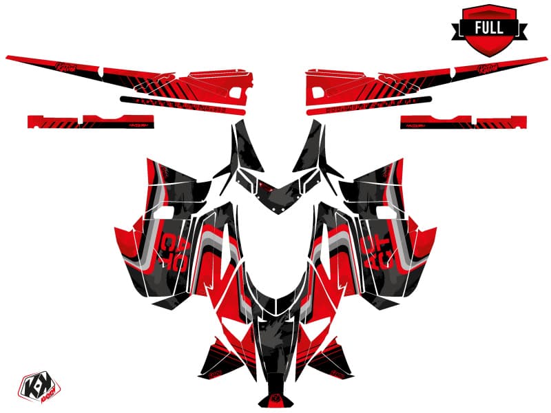Graphic Kit Snowmobile Arctic Cat M Alpha One Race Red | Arctic Cat | Kutvek - View 3