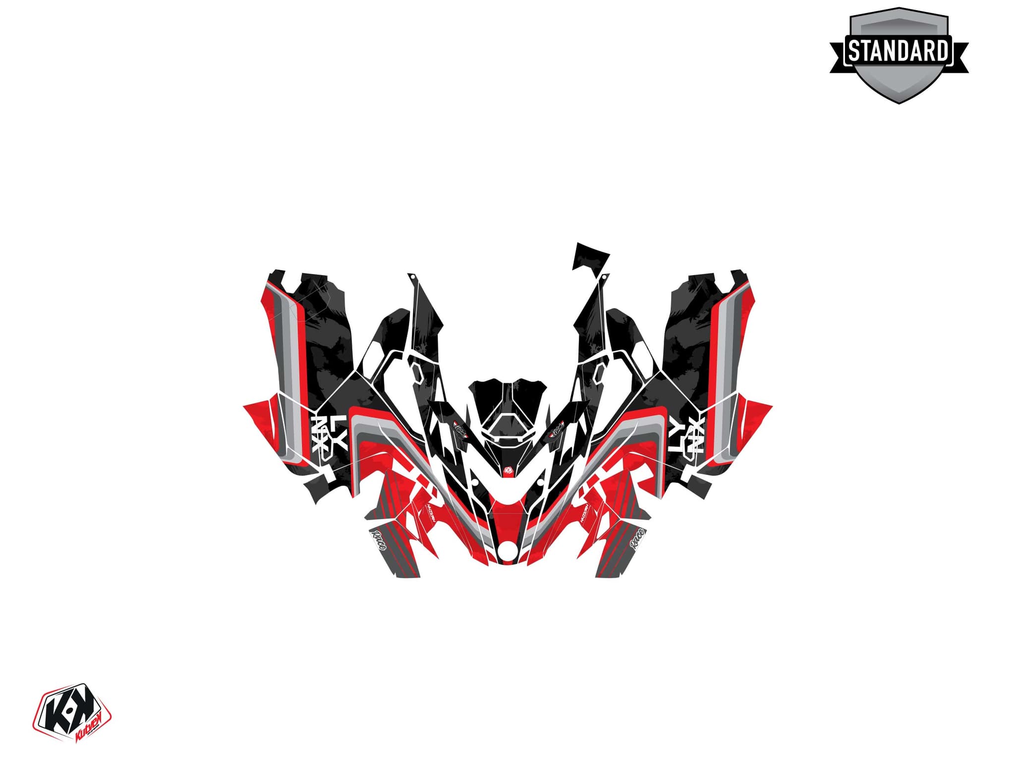 kit graphique motoneige lynx boondocker ds race rouge | Lynx | Kutvek - View 2